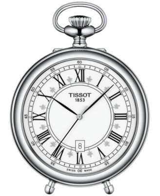 Men's Swiss T-Pocket Stainless Steel Pocket Watch 50mm
