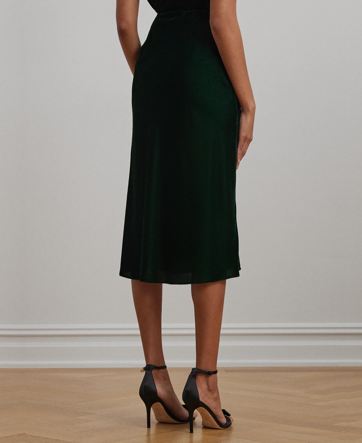 Lauren Ralph Lauren Women's Velvet A-Line Skirt