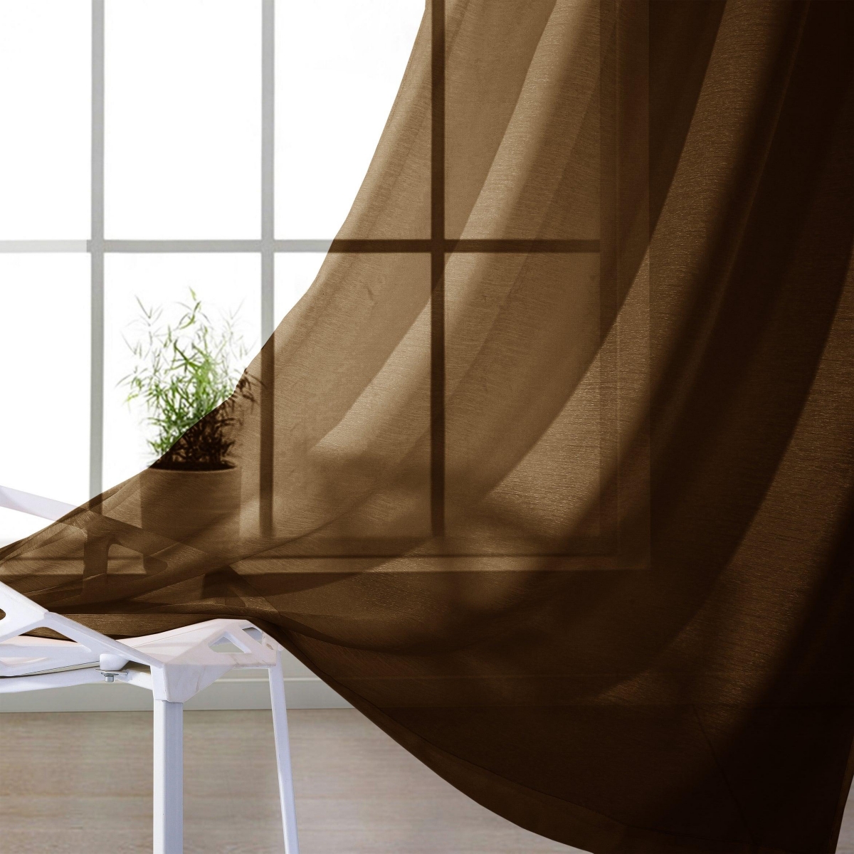 Dainty Home Melrose Semi Sheer Window Panel Set, 110