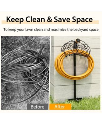 Detachable Freestanding Hose Holder for Outdoor Yard Garden Lawn