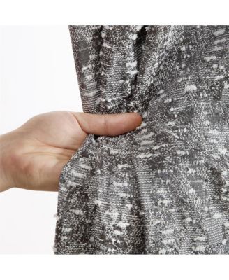 Avalon Jacquard Slub Texture - Privacy Curtains with Grommet Lightweight Window Curtain Panels, Set of 2