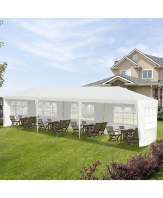 10 x 30 Feet Canopy Tent with 5 Removable Sidewalls for Party Wedding