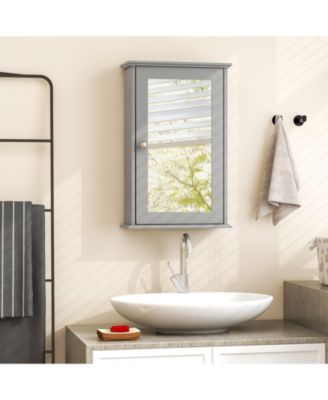 Bathroom Wall Cabinet with Single Mirror