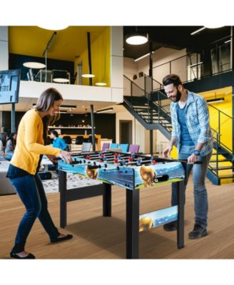 37 Inch Mini Foosball Table with Score Keeper and Removable Legs