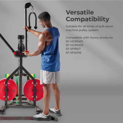 Sunny & Health Fitness Tricep Push Down Non-Slip Rope Cable Attachment 27 Inches