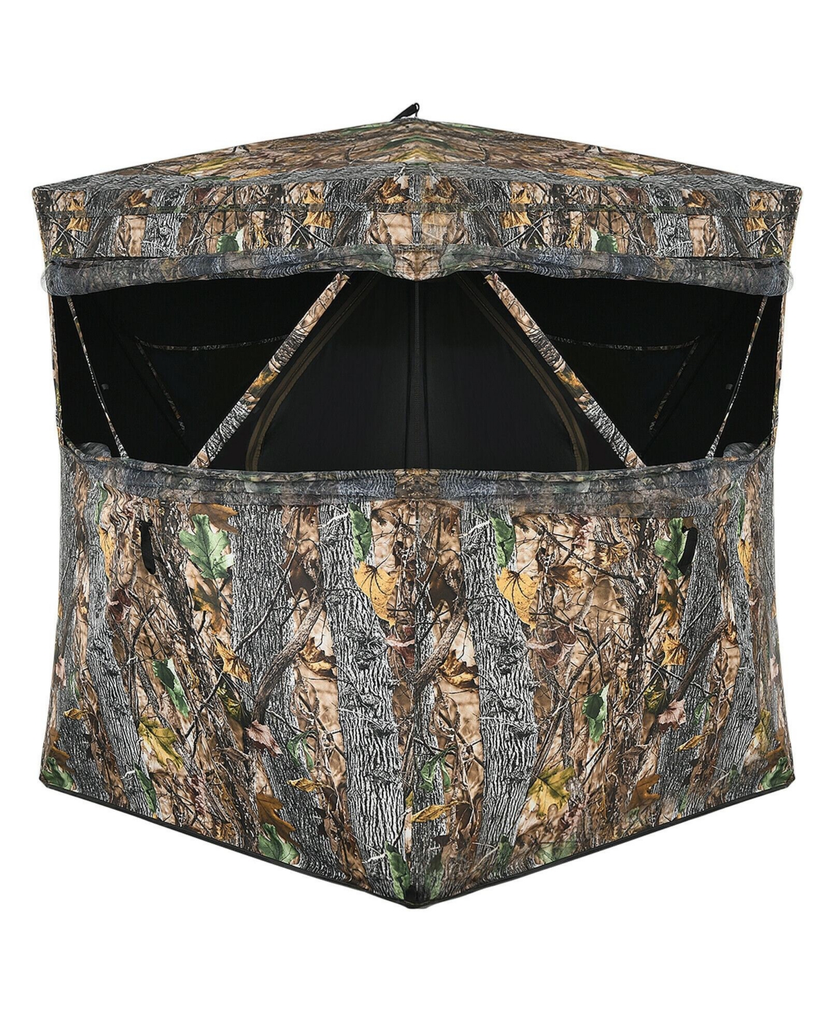 Sugift 3 Person Portable Surround View Tent with Slide Mesh Window