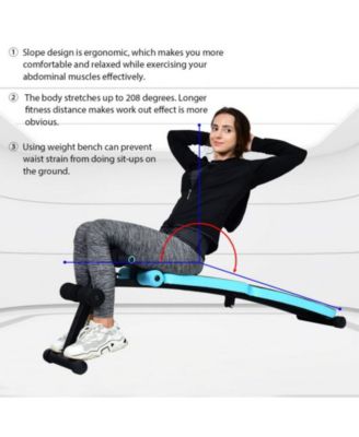 Abdominal Twister Trainer with Adjustable Height Exercise Bench