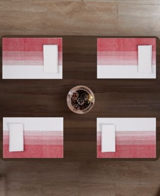 Ombre Ivy Polyester 8 Piece Placemats/Napkins Set