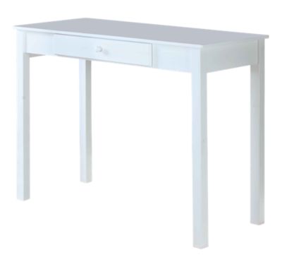 Duluth White Finish Wood Home Office Secretary Writing Desk