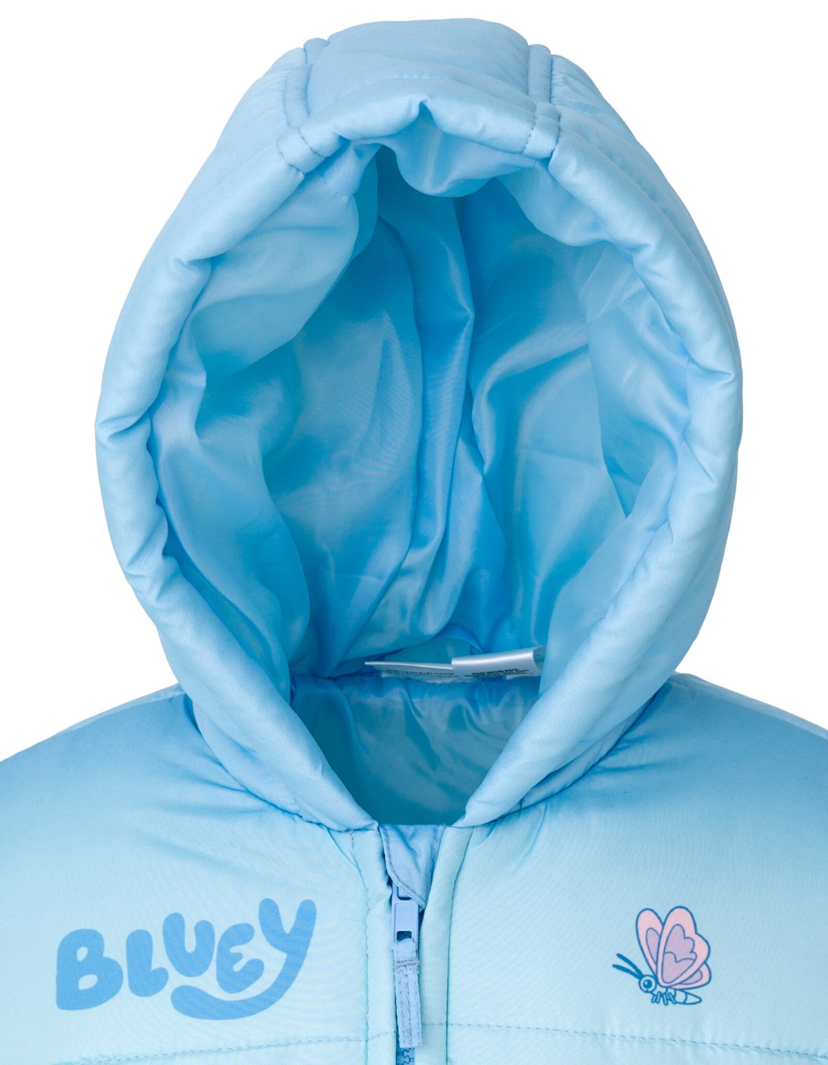 Bluey Toddler Girls Bingo Zip Up Winter Coat Puffer Jacket