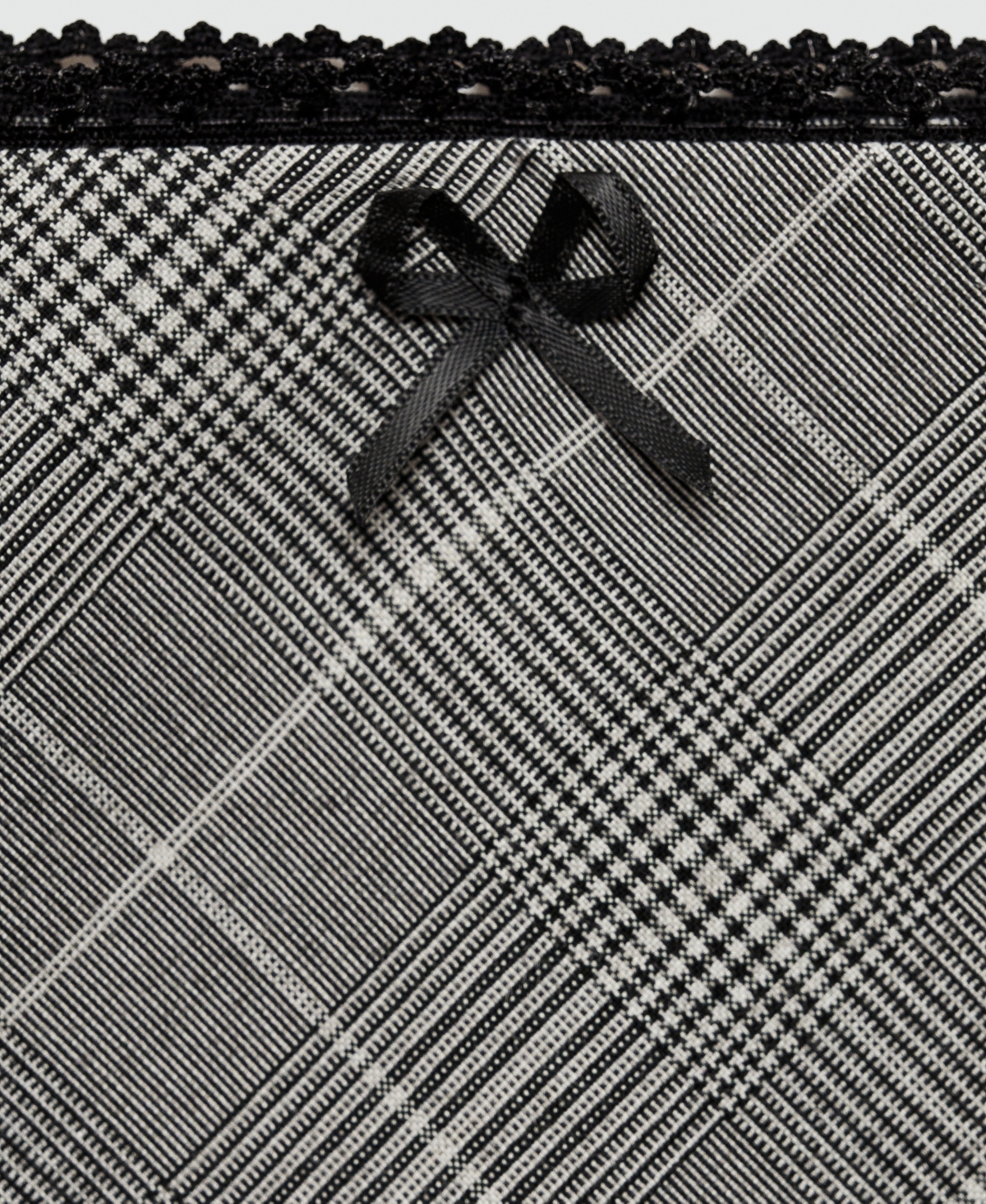 Mango Women's Decorative Bow Check Skirt