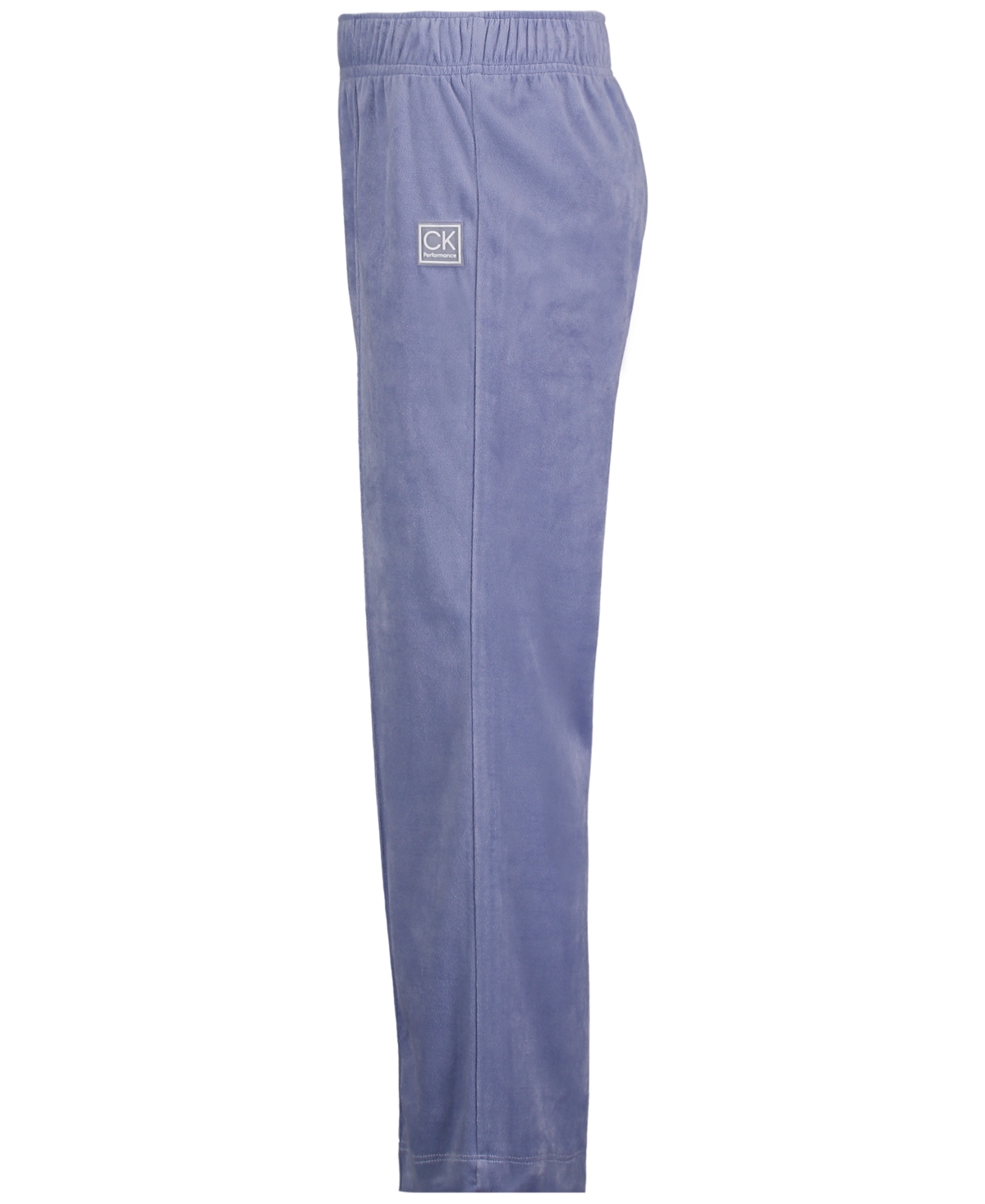 CALVIN KLEIN PERFORMANCE BIG GIRLS HIGH-WAIST LUXE VELOUR SWEATPANTS 