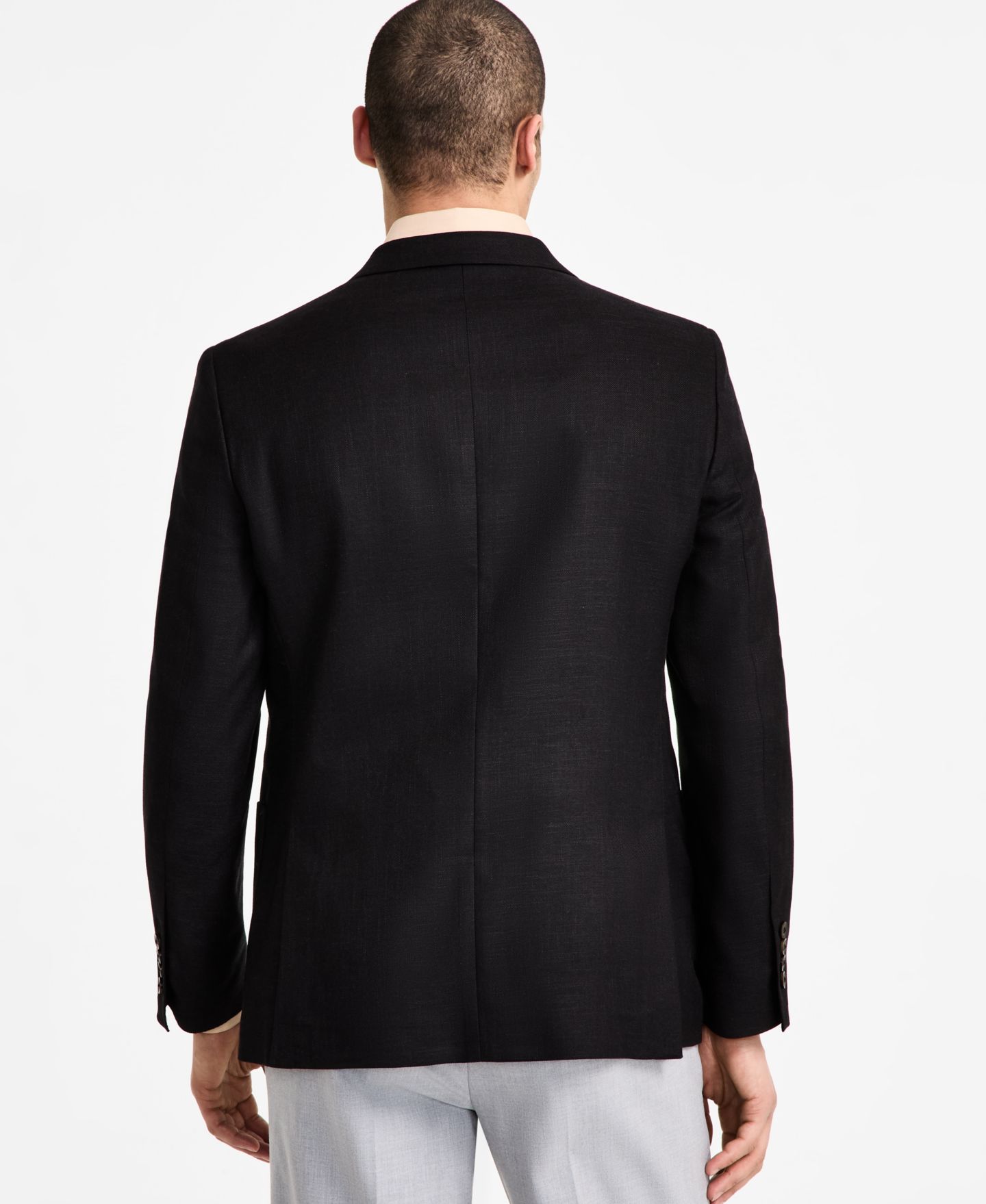 Мужской пиджак Nautica Men Modern-Fit Active Stretch Structure Weave Sport Coat, цвет: Чёрный — фото 2