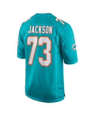 Men's Austin Jackson Aqua Miami Dolphins Game Jersey