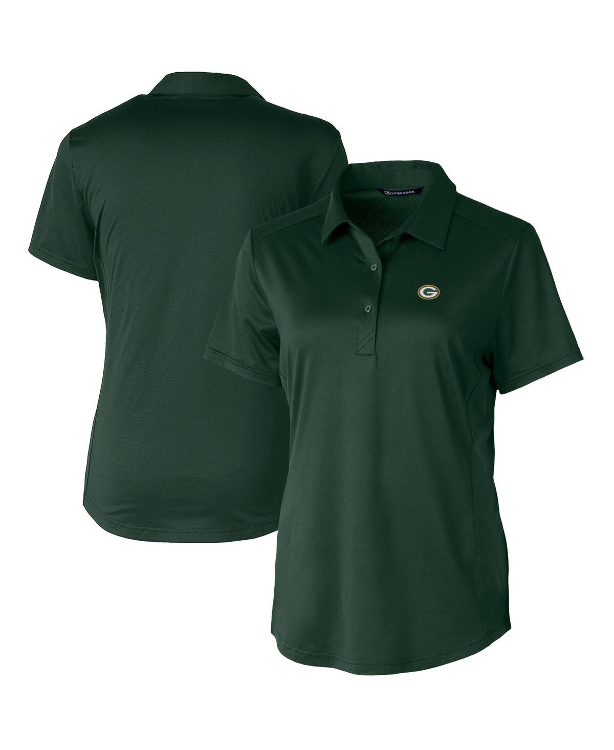 Women's Hunter Green Green Bay Packers Prospect Textured Stretch Polo - Hunter Green