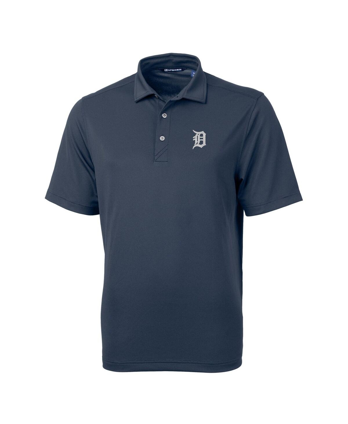 Cutter & Buck Men's Navy Detroit Tigers Virtue Eco Pique Polo In Navy