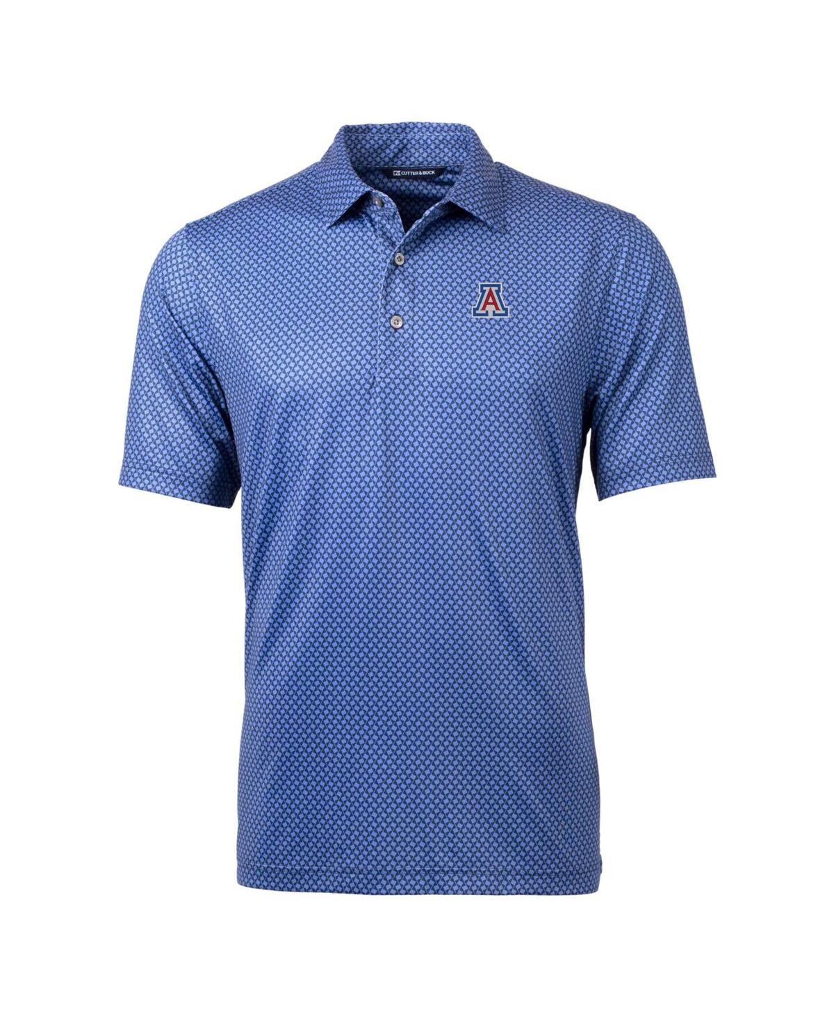 Cutter & Buck Men's Navy Arizona Wildcats Pike Banner Print Polo In Navy