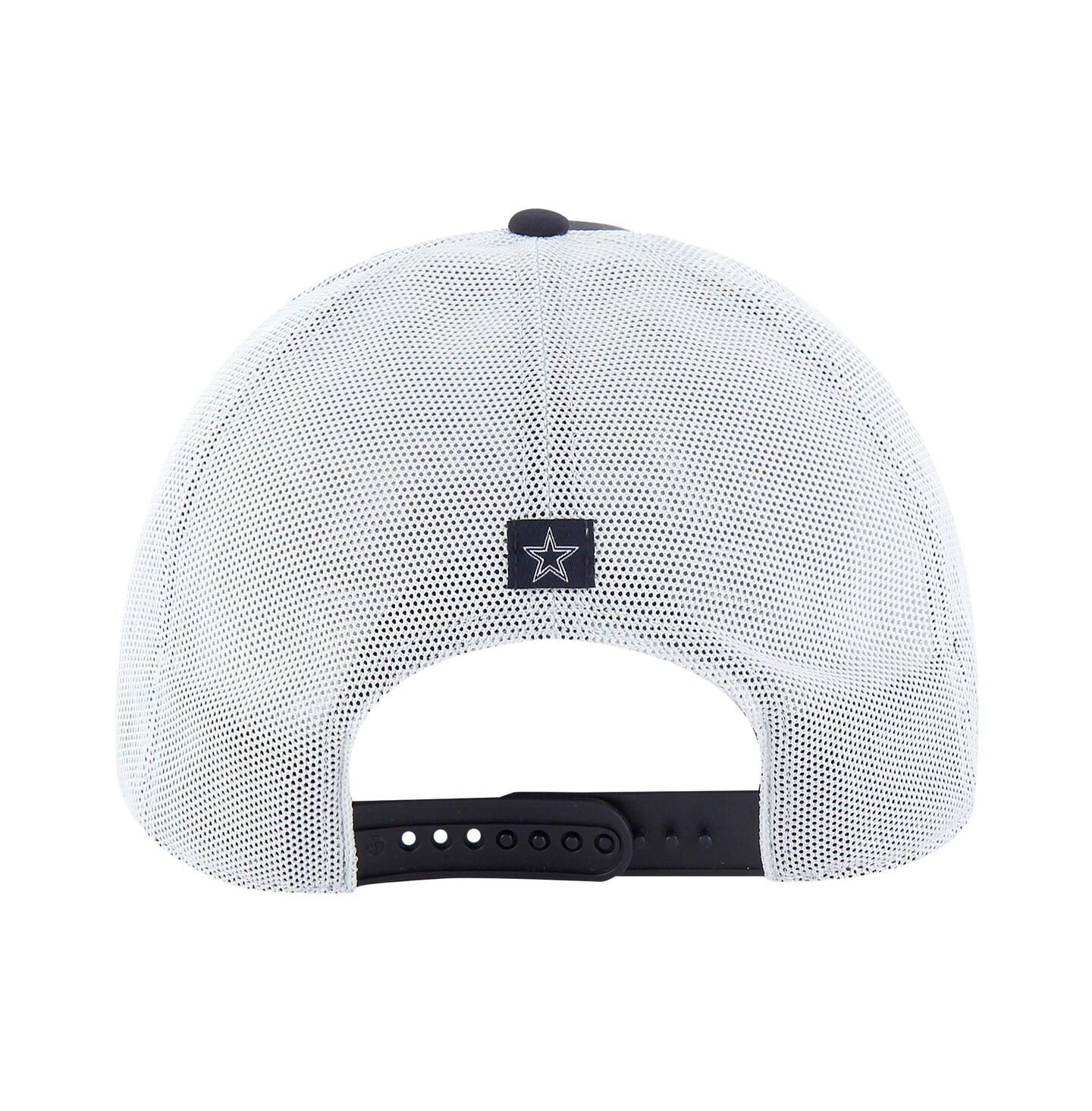 Мужская кепка '47 Brand Navy/White Dallas Cowboys Downburst Relaxed Hitch Trucker Adjustable Hat — фото 2