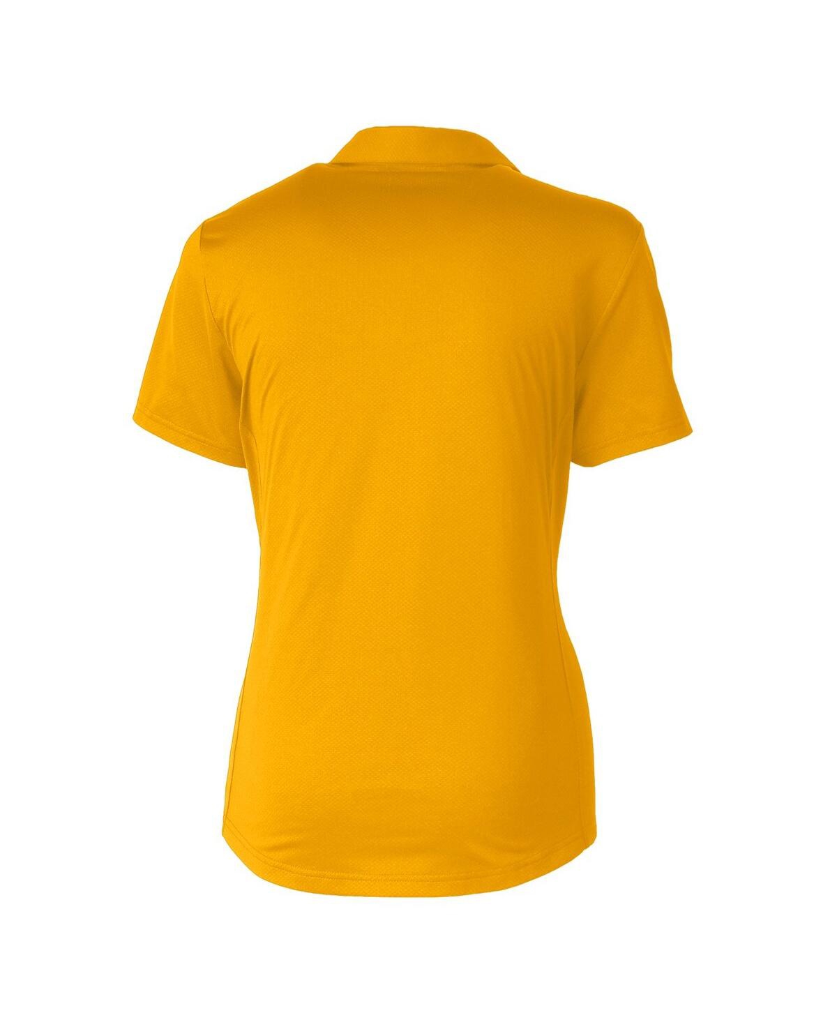 Shop Cutter & Buck Women's Gold Arizona State Sun Devils Vault Prospect Textured Stretch Polo