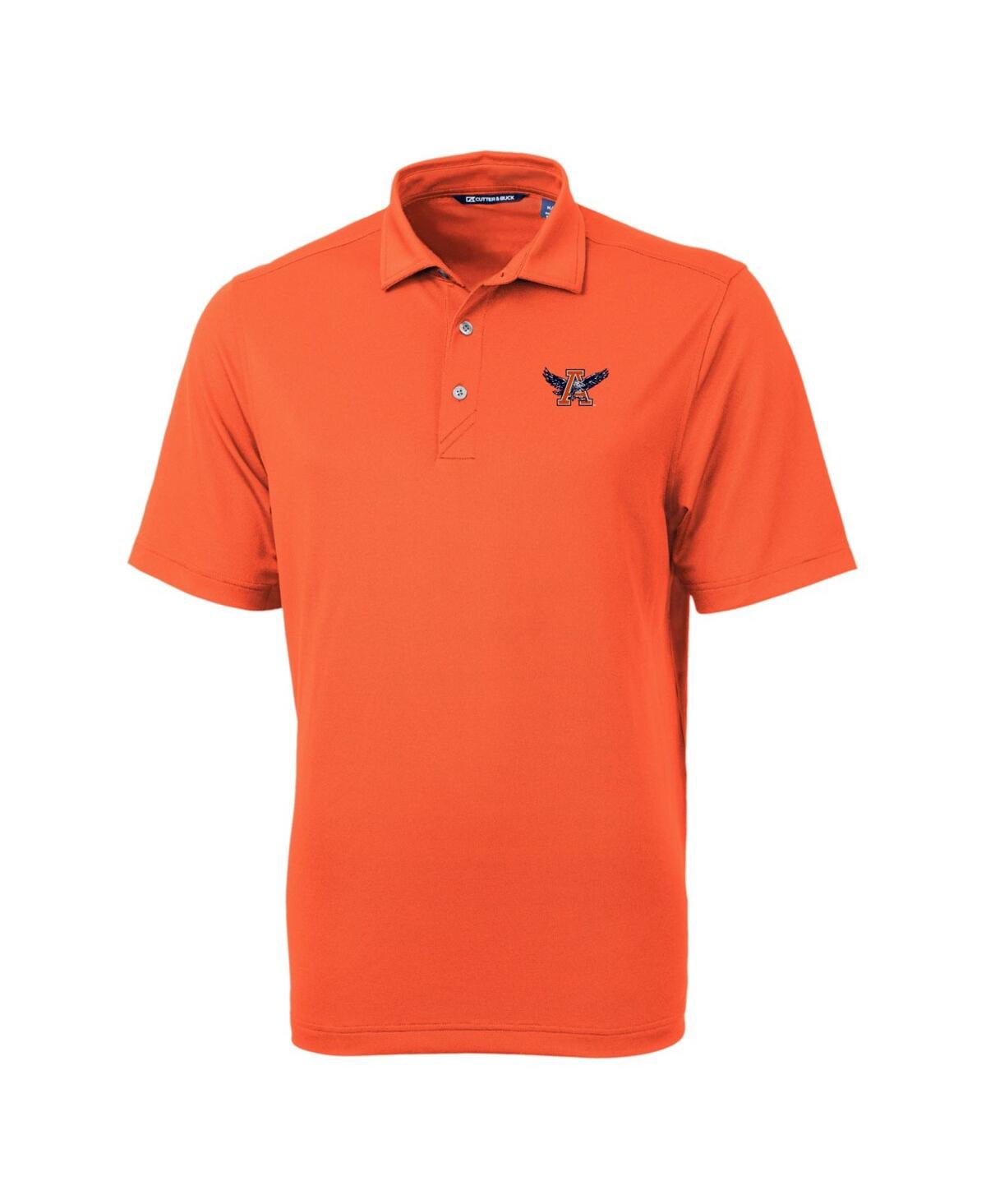Cutter & Buck Men's Auburn Tigers Team Logo Virtue Eco Pique Polo In Orange