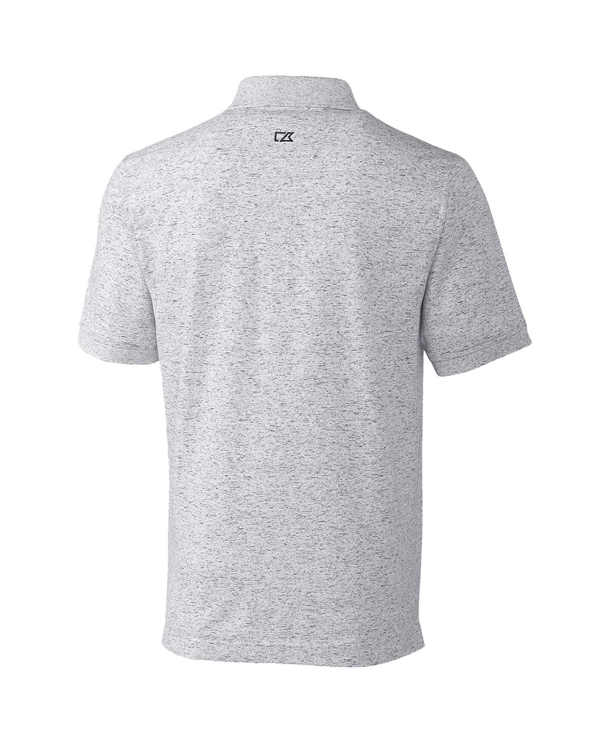Cutter & Buck Men's Steel Old Dominion Monarchs Advantage Space Dye Tri-blend Polo In Steel