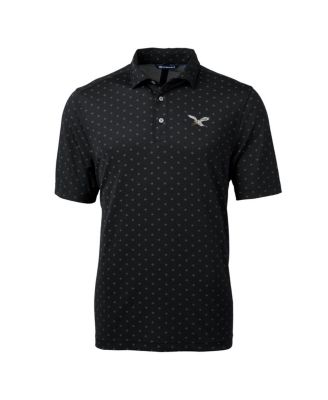 Men's Black Philadelphia Eagles Virtue Eco Pique Tile Print Polo