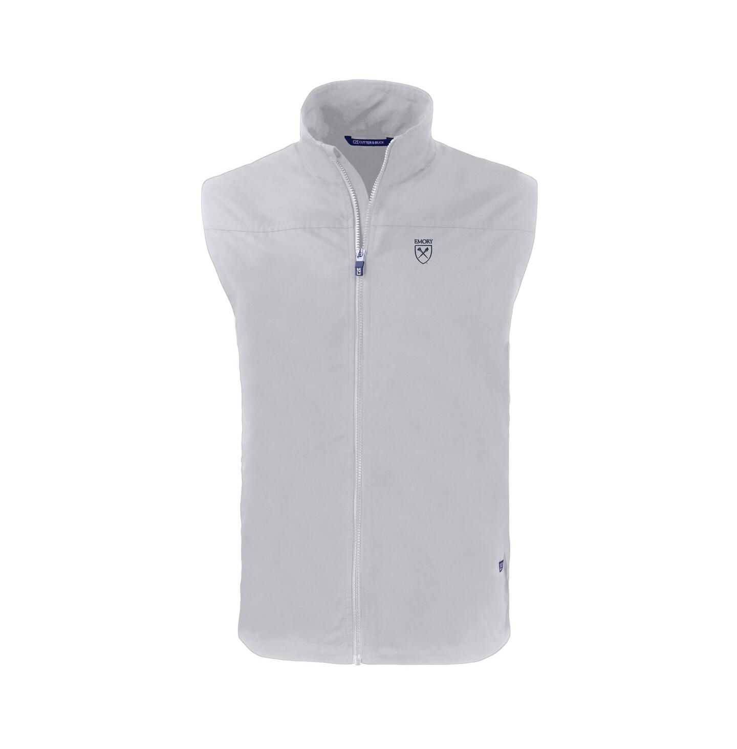 Мужской жилет Cutter & Buck Gray Emory Eagles Charter Eco Full-Zip Vest — фото 2