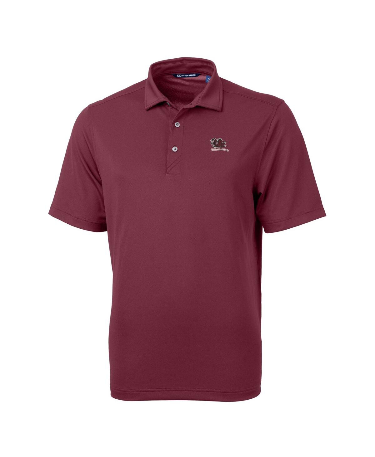 Cutter & Buck Men's South Carolina Gamecocks Vault Drytec Virtue Eco Pique Polo In Garnet