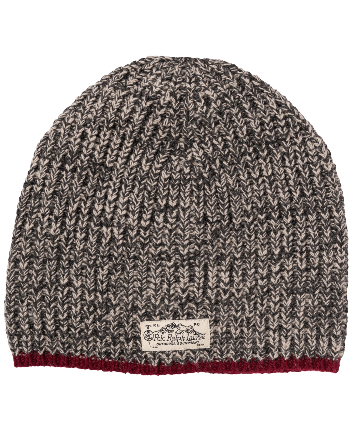 Polo Ralph Lauren Men's Ragg Cuff Beanie In Black,cream Ragg | ModeSens