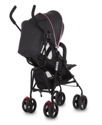 Vista Moonwalk Stroller with Compact Fold & Canopy in Light Gray
