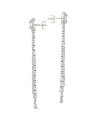 Naomi Cubic Zirconia Dangle Stud Earrings