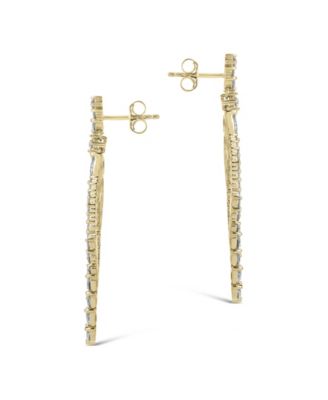 Gail Statement Cubic Zirconia Drop Earrings