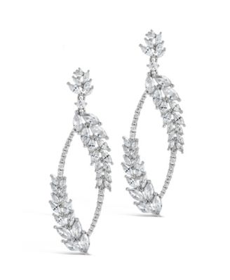 Gail Statement Cubic Zirconia Drop Earrings