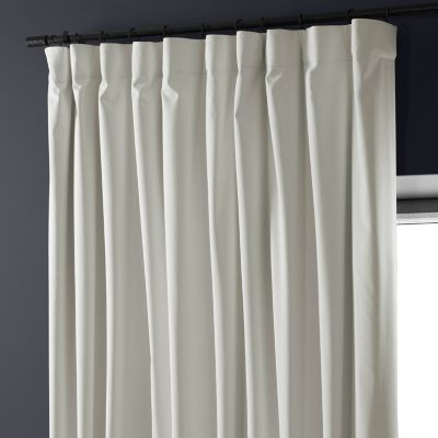 Extra Wide Performance Linen Hotel Blackout Curtain