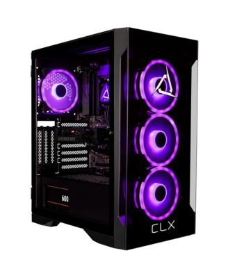 SET Gaming Desktop - Liquid Cooled Intel Core i7 13700KF 3.4GHz 16-Core Processor, 32GB DDR5 Memory, GeForce RTX 4060 8GB GDDR6 Graphics, 1TB SSD, 4TB HDD, WiFi, Windows 11 Home 64-bit