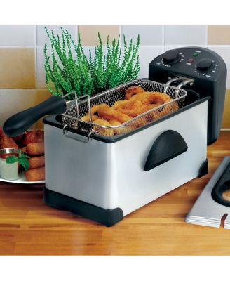 3.17 Quart Stainless Steel Electric Deep Fryer with Timer