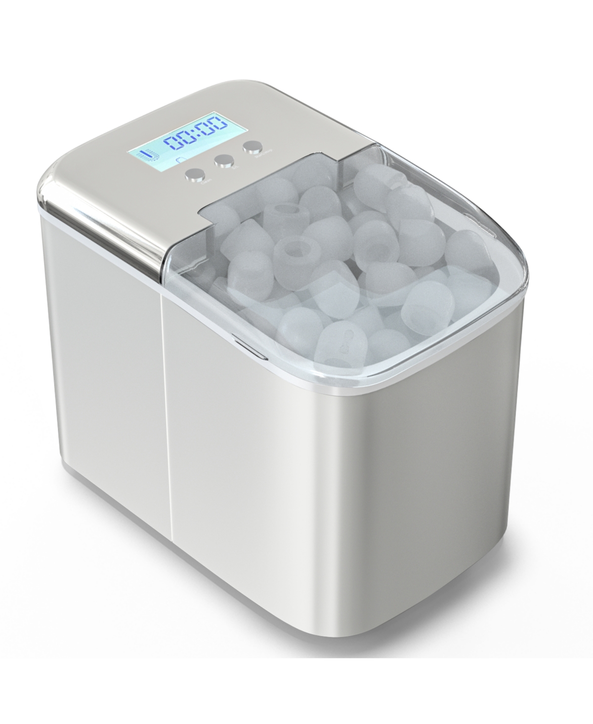 Sugift 26 lbs Countertop Lcd Display Ice Maker with Ice Scoop