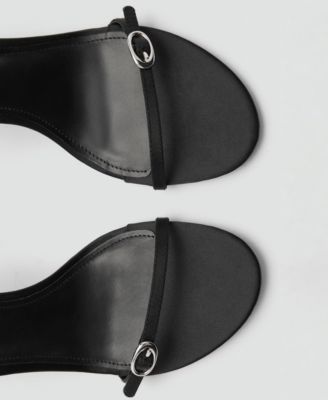 Women's Buckle Detail Heeled Sandals