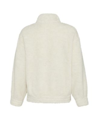 adidas Big Girls Mock Neck Furry Lurex Sherpa Pullover Jacket - Macy's