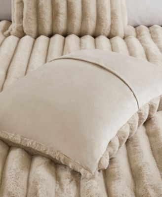 Jasmine Faux Fur Reverse to Velvet 3-Pc. Comforter Set, Full/Queen