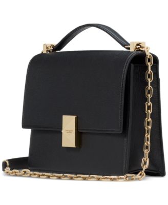 Deco Small Pebbled Leather Chain Shoulder Bag