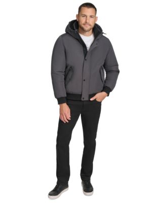 Men's Arctic Faille Parka Bomber with Sherpa lined Hood