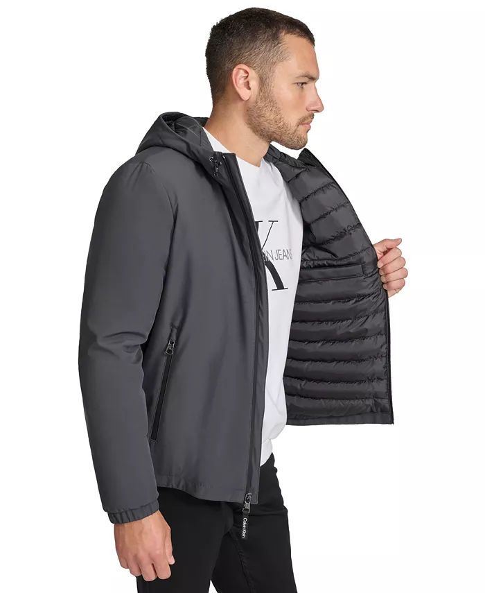 Men's Infinite Stretch Water-Resistant Hooded Jacket - thumbnail 10