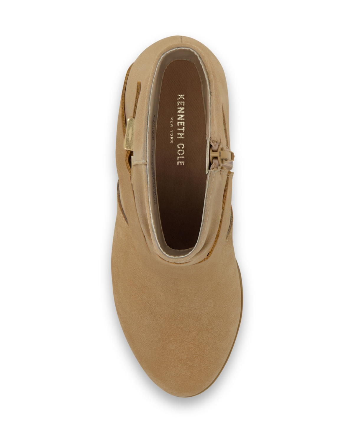 Kenneth Cole New York Little And Big Girls Ellen Zoey Western Ankle Boots In Tan