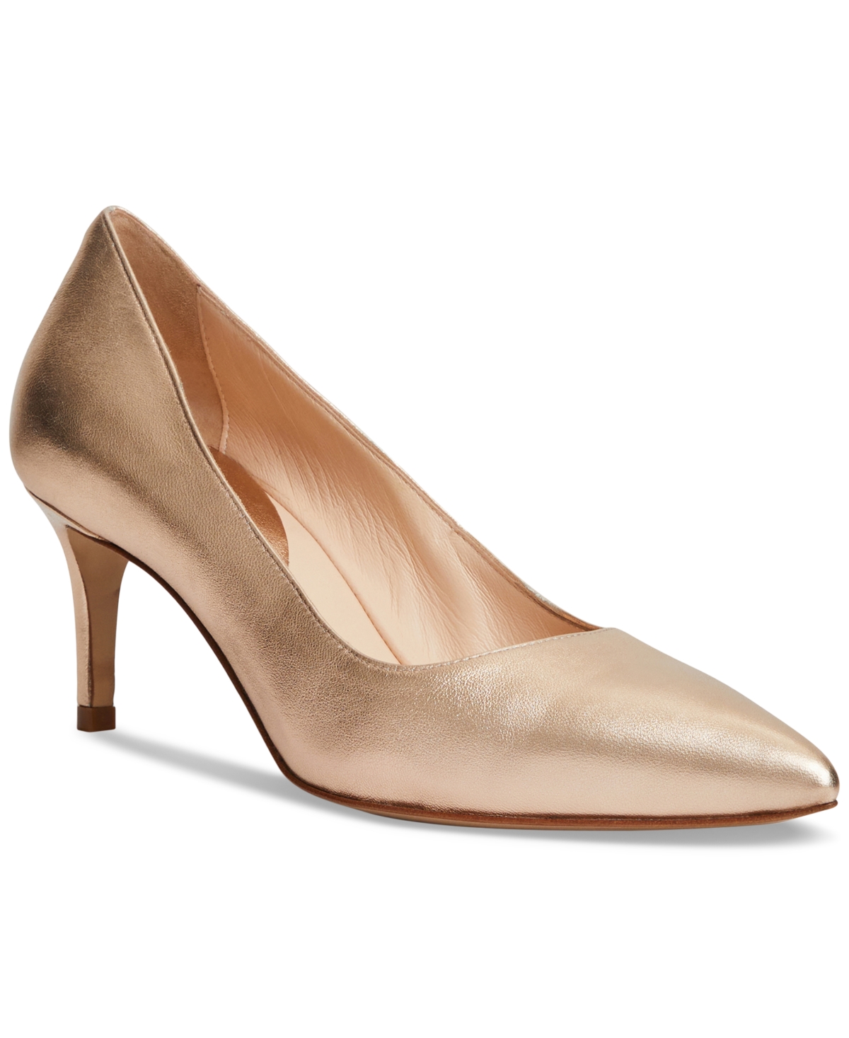 Bruno Magli Tara Pointed Toe Pump In Gold
