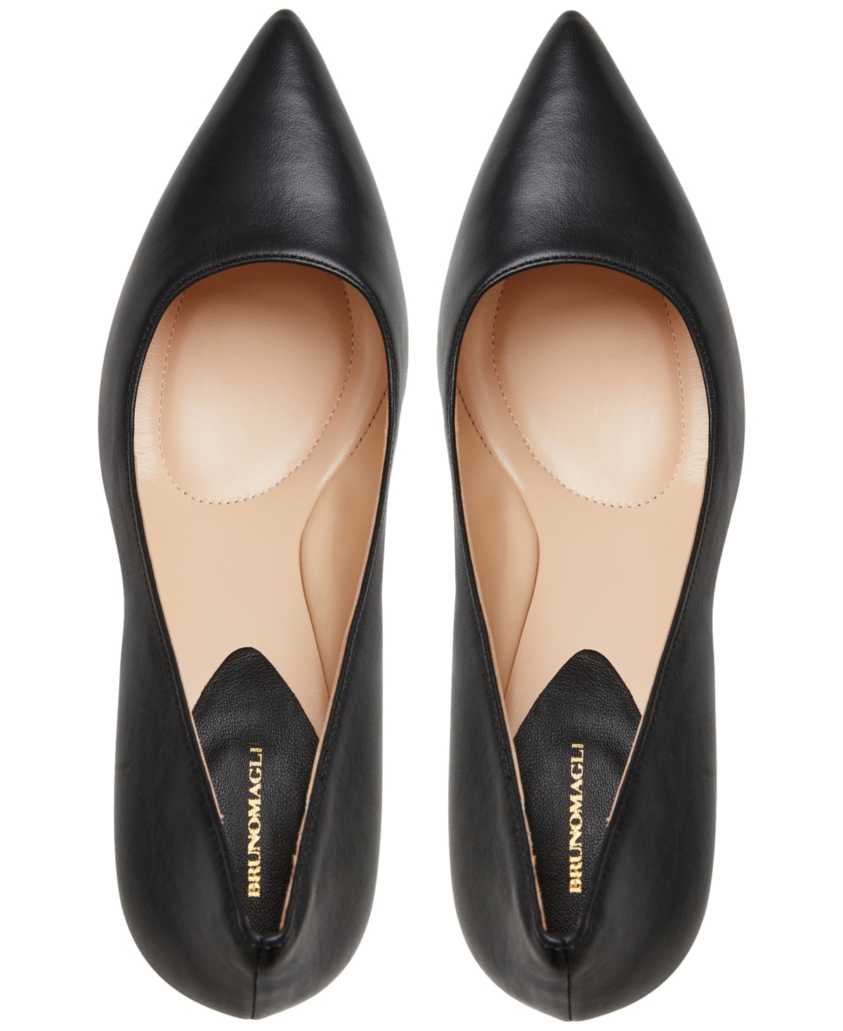 Shop Bruno Magli Women's Tara Capped-toe Pumps In Black