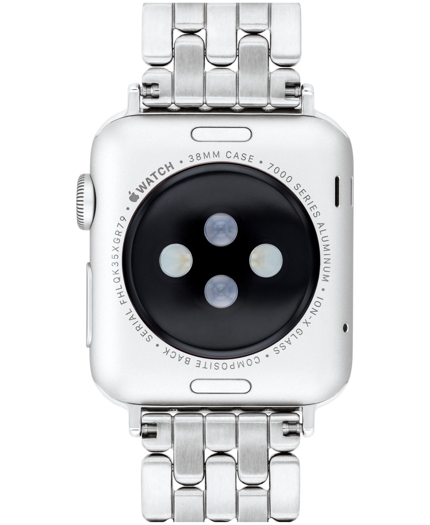 Женские ремешки для часов COACH Silver Stainless Steel with Crystals Apple Watch Strap for 38mm, 40mm, 41mm — фото 3