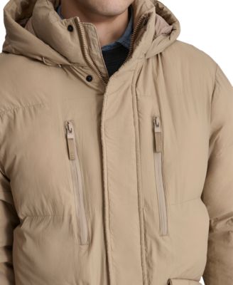 Men's Quilted Hooded Duffle Parka 