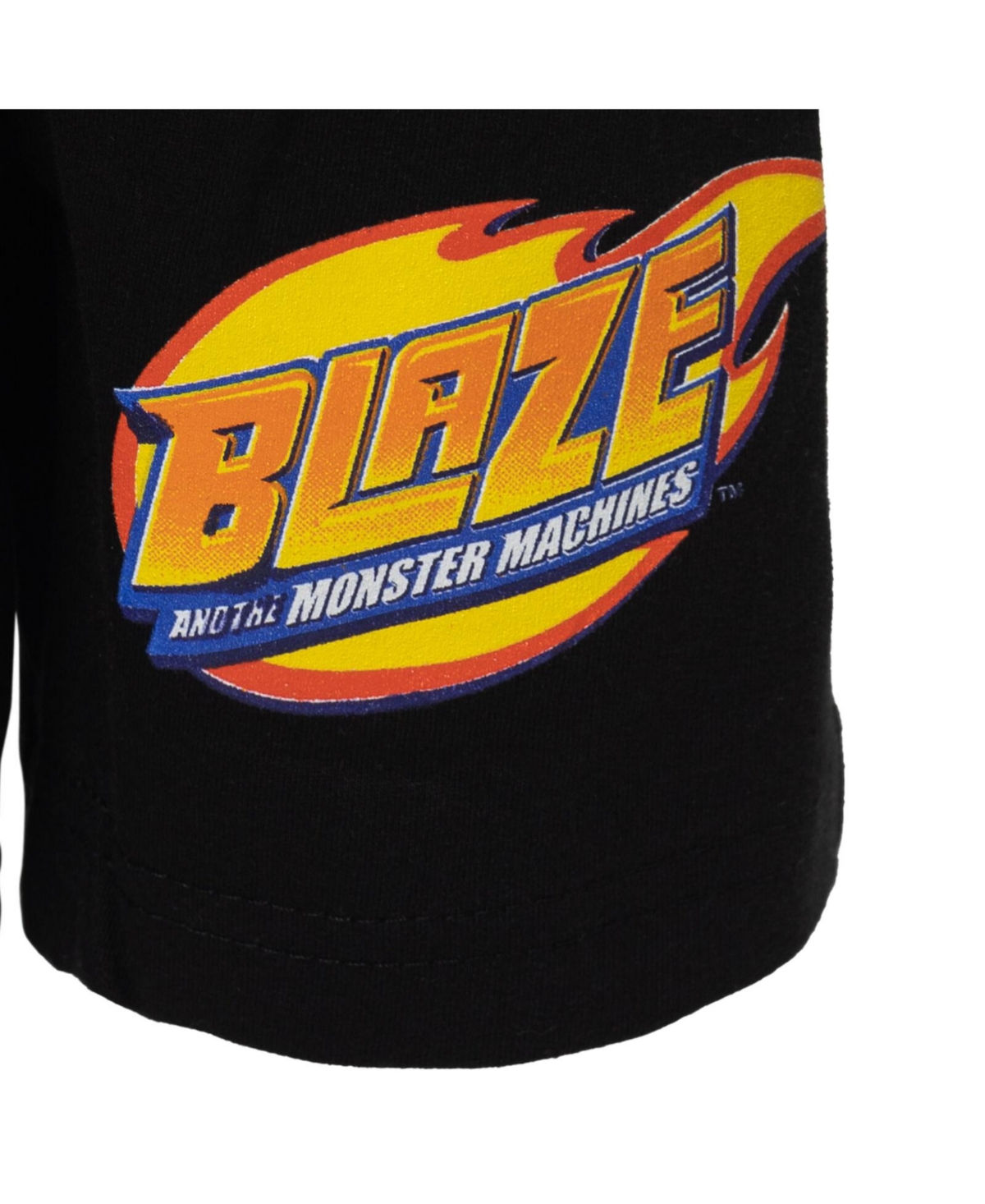 Blaze and the Monster Machines Toddler Boys Stripes Zeg Blaze T-Shirt Tank Top & Bike Shorts French Terry 3 Pcs Set to - red/ grey