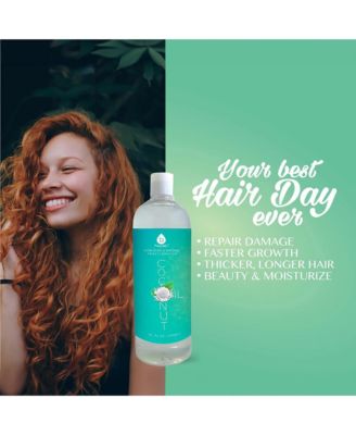 100% Pure Oil for Massages, Therapeutic Recipes & Essential Oils, Fractionated Coconut, 32 Fl Oz